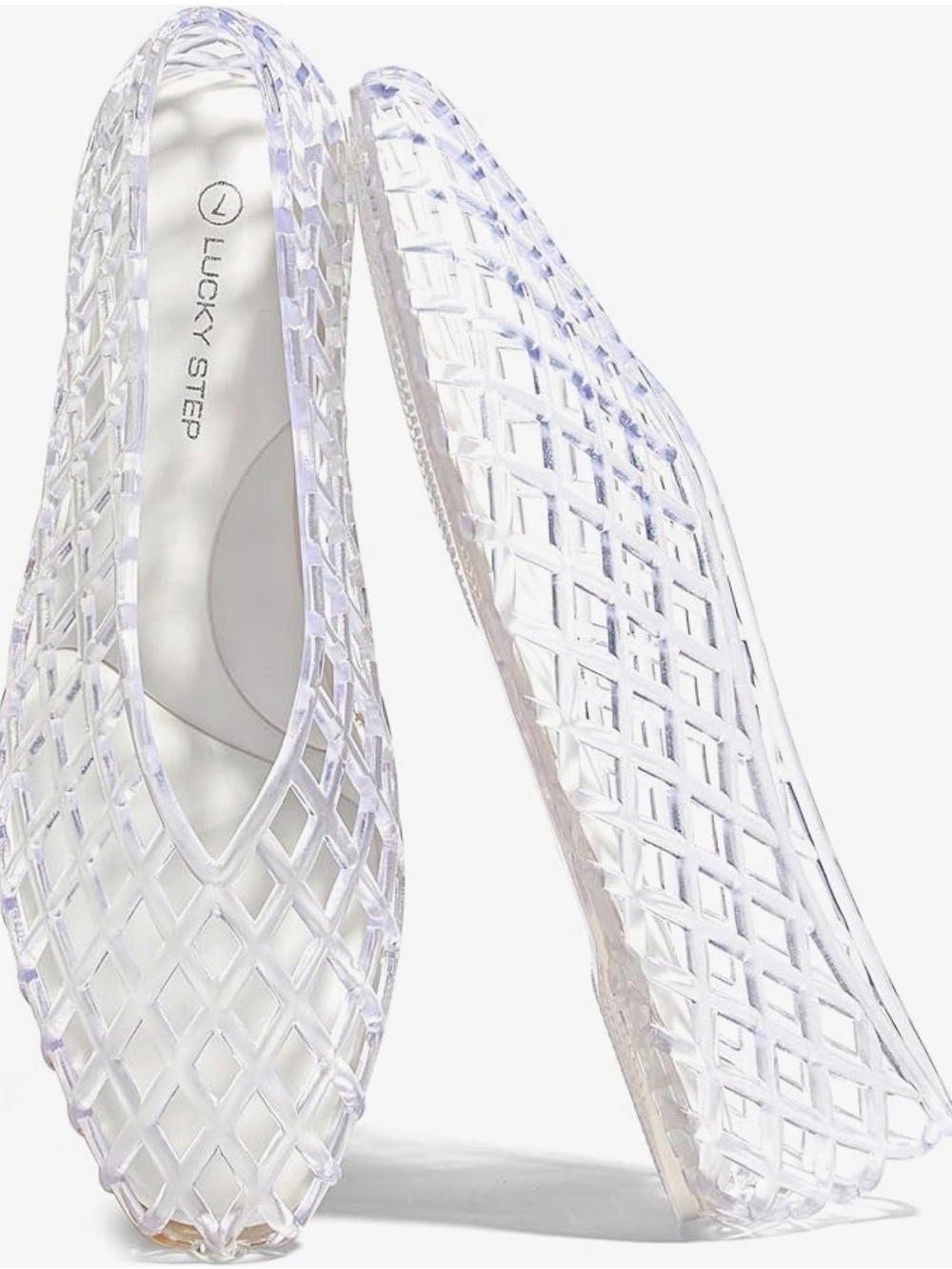 Clear Jelly Flats for Women - Transparent 8